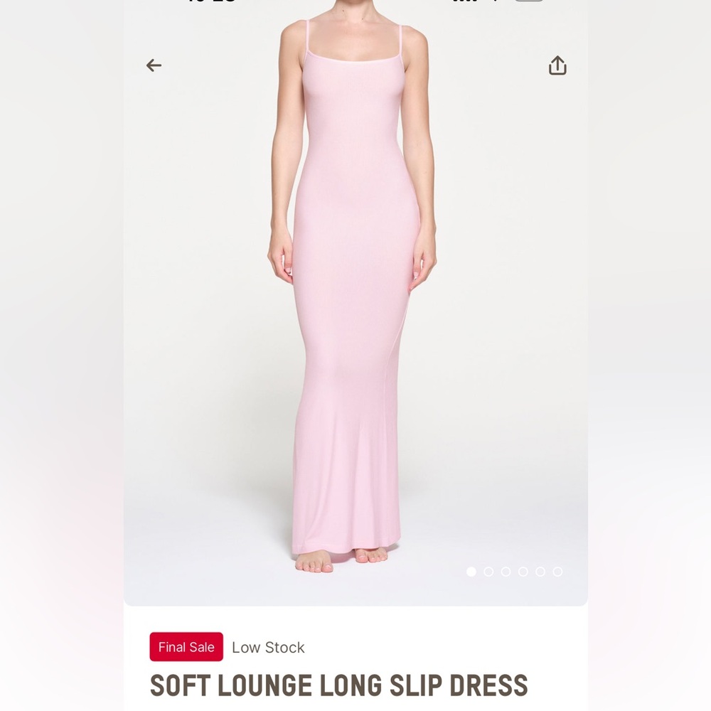 Skims SOFT LOUNGE LONG SLIP DRESS